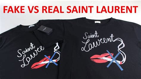 how to spot fake ysl t shirt|real vs fake st laurent shirts.